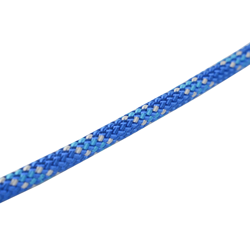 Corda trançada de poliéster lisa e plana de 8 mm